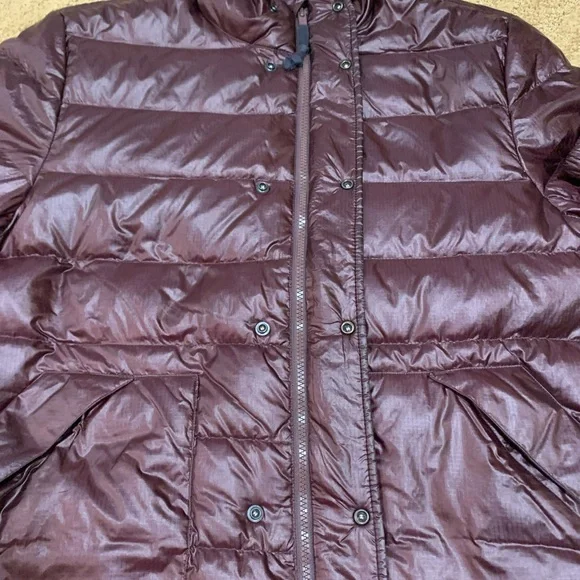 J Crew Jacket Mens Medium Dark Purple Puffer Insulated Coat Outerwear - Picture 7 of 16